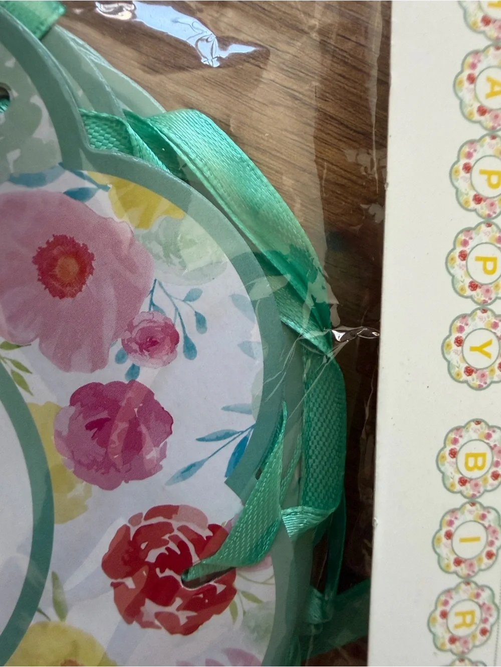 Floral 'Happy birthday  Banner – Multicolor